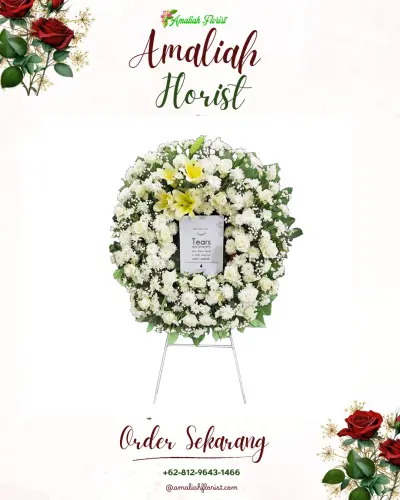 Krans Bunga Duka Cita di Sawaran Kulon