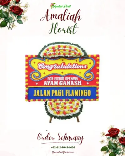 Bunga Papan Congratulation di Sawaran Kulon